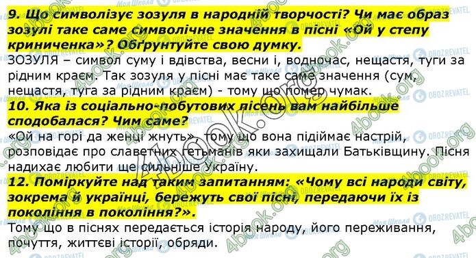 ГДЗ Українська література 7 клас сторінка Стр.13 (9-12)